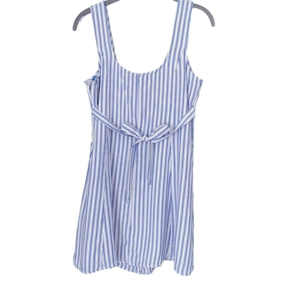 AMERICAN EAGLE Tank Dress Tie Back Sleeveless Stripe Blue/White Women Size XS - Picture 3 of 13